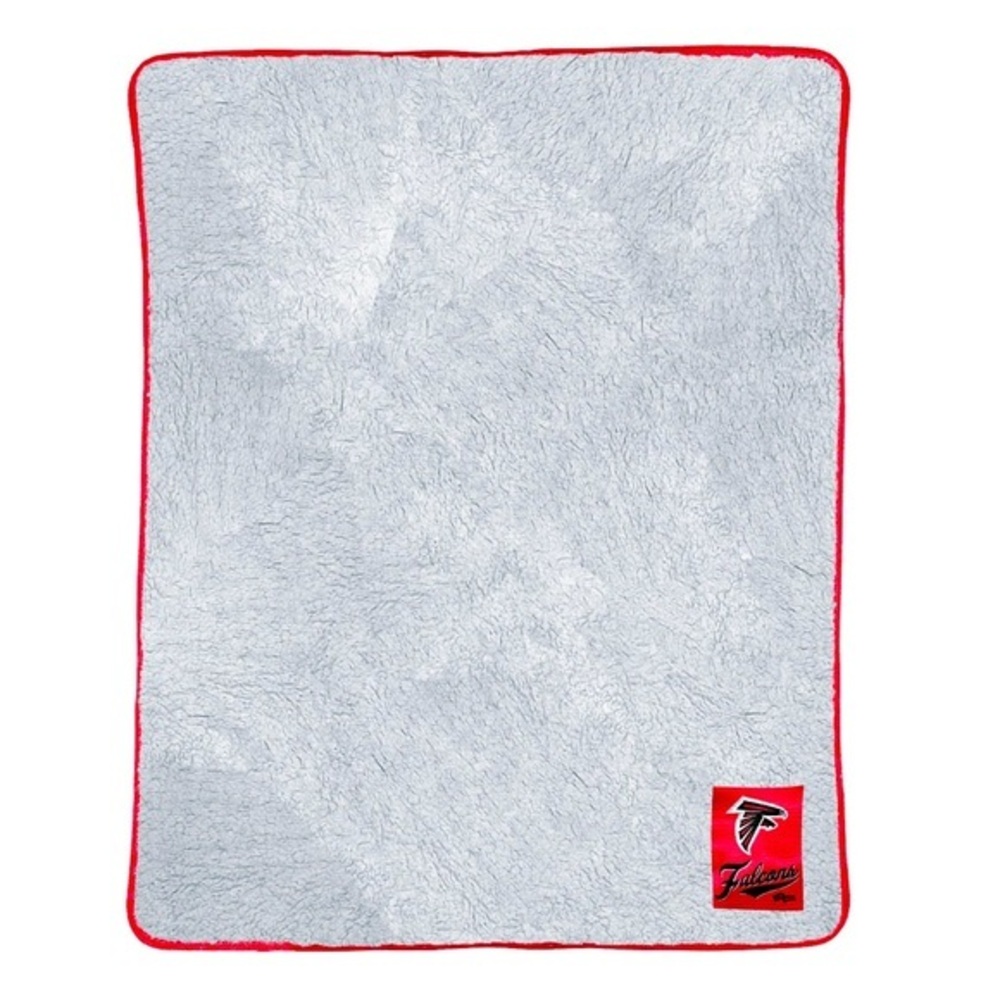 Atlanta Falcons Officially Licensed NFL Two-Tone Sherpa Throw Blanket NEW W/T